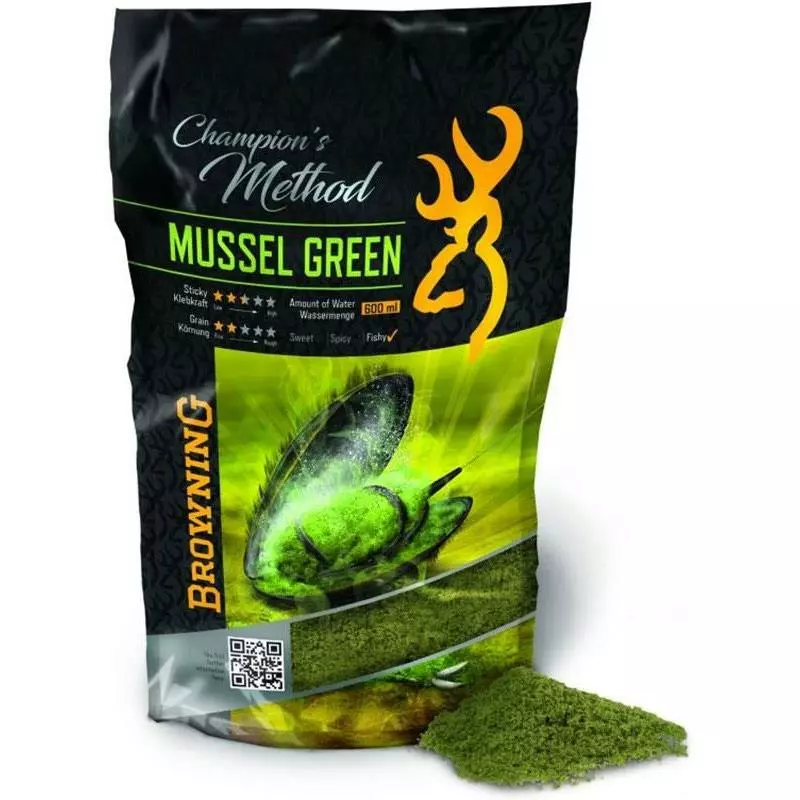 AMORCE BROWNING CHAMPION S METHOD MUSSEL GREEN 1 AMORCE BROWNING CHAMPION S METHOD MUSSEL GREEN