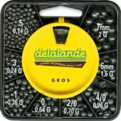 BOITE DE PLOMBS DELALANDE BOITE 8 CASES GROS