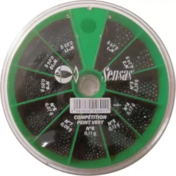 BOITE PLOMBS PEINTS SENSAS COMP. 11 CASES