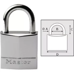 CADENAS MASTER LOCK LAITON CHROME