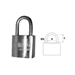 CADENAS TOUT INOX PLASTIMO AVEC 3 CLES