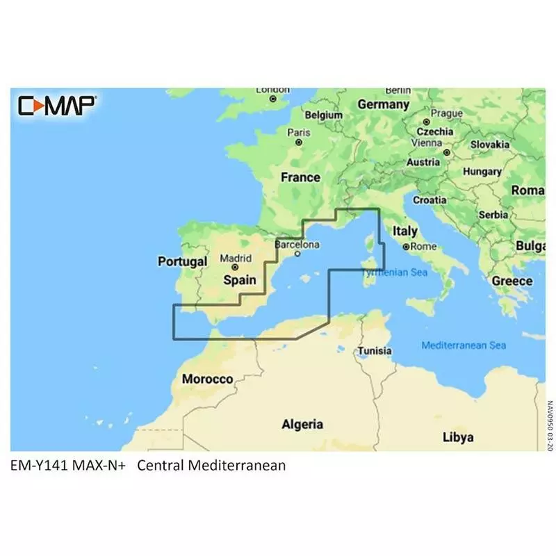CARTOGRAPHIE C-MAP WEST MEDITERRANEAN-MAX-N+ - EUROPEAN - LOCAL MEDITERRANEE M-EM-Y141-MS 1 CARTOGRAPHIE C-MAP WEST MEDITERRANEAN-MAX-N+ - EUROPEAN - LOCAL MEDITERRANEE M-EM-Y141-MS