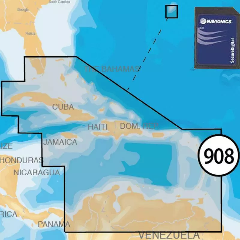 CARTOGRAPHIE NAVIONICS PLATINUM+ XL3 CARAIBES + BERMUDES 1 CARTOGRAPHIE NAVIONICS PLATINUM+ XL3 CARAIBES + BERMUDES
