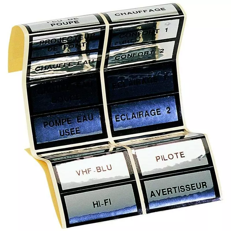 ETIQUETTE ADHESIVE EUROMARINE POUR TABLEAU 1 ETIQUETTE ADHESIVE EUROMARINE POUR TABLEAU