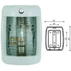 FEU DE POUPE BLANC EUROMARINE PETIT MODELE