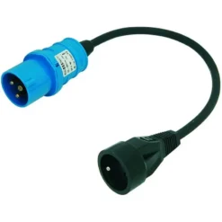 FICHE MALE EUROMARINE + CABLE + PROLONGATEUR FEMELLE