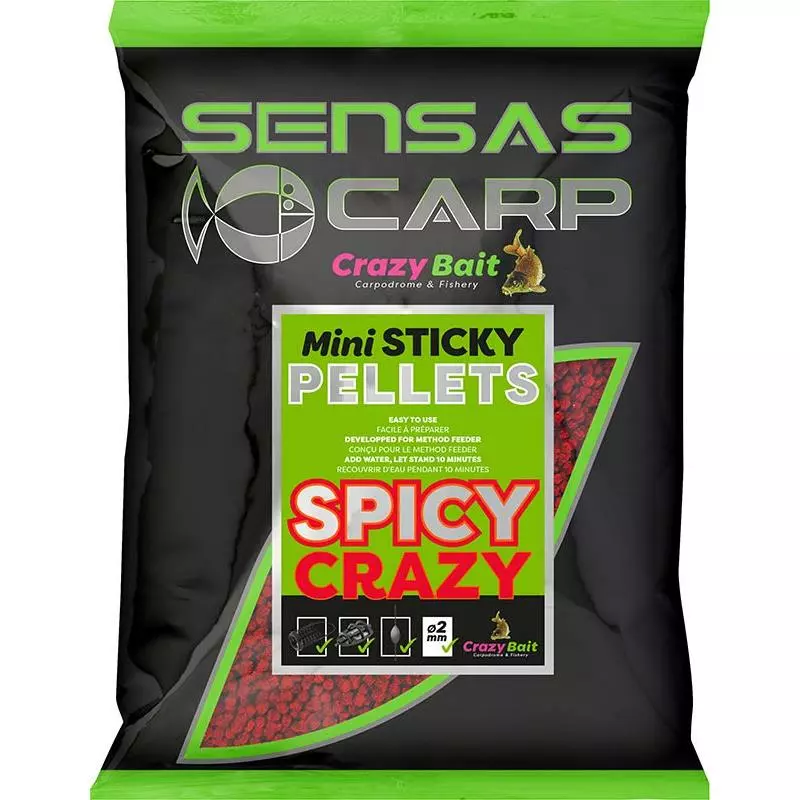 PELLET SENSAS CRAZY BAIT MINI STICKY PELLETS 1 PELLET SENSAS CRAZY BAIT MINI STICKY PELLETS