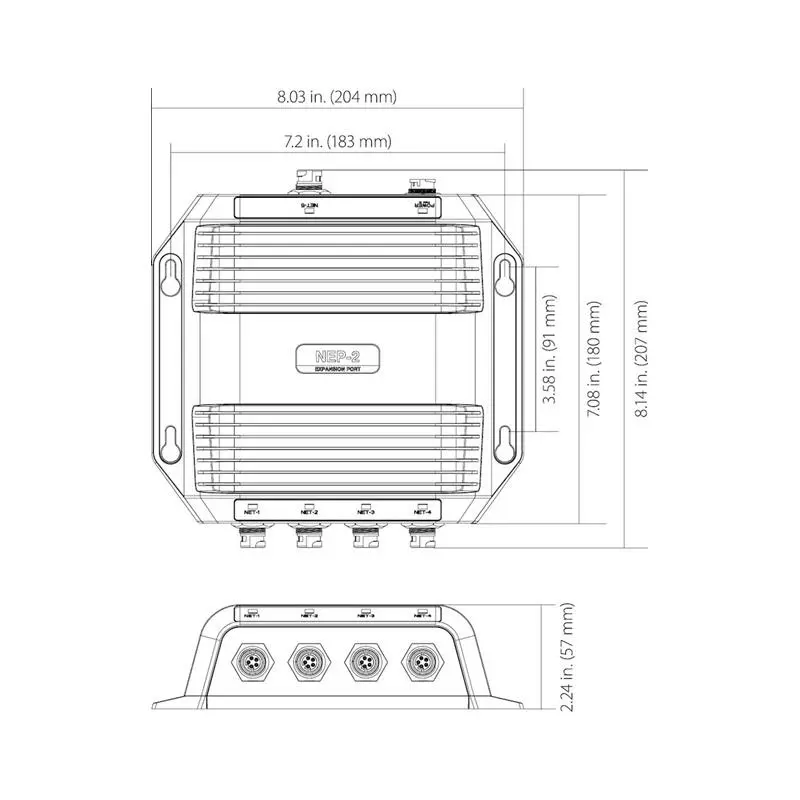 PORT D’EXTENSION LOWRANCE RÉSEAU NEP-2 4 PORT D’EXTENSION LOWRANCE RÉSEAU NEP-2 – Image 4