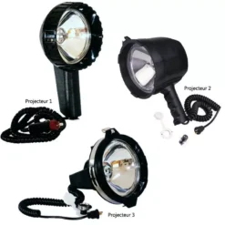 PROJECTEURS A MAIN HALOGENES PELI