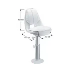 SIEGE ADMIRAL FIXE SUR PIVOT PLASTIMO