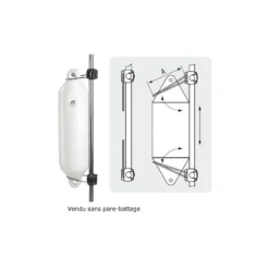 SUPPORT UNIVERSEL POUR PARE-BATTAGE PLASTIMO