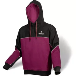 SWEAT HOMME À CAPUCHE BROWNING - NOIR/BORDEAUX