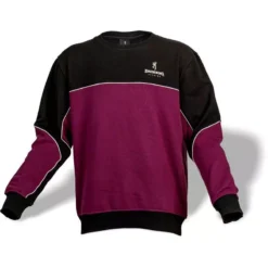 SWEAT HOMME BROWNING - NOIR/BORDEAUX