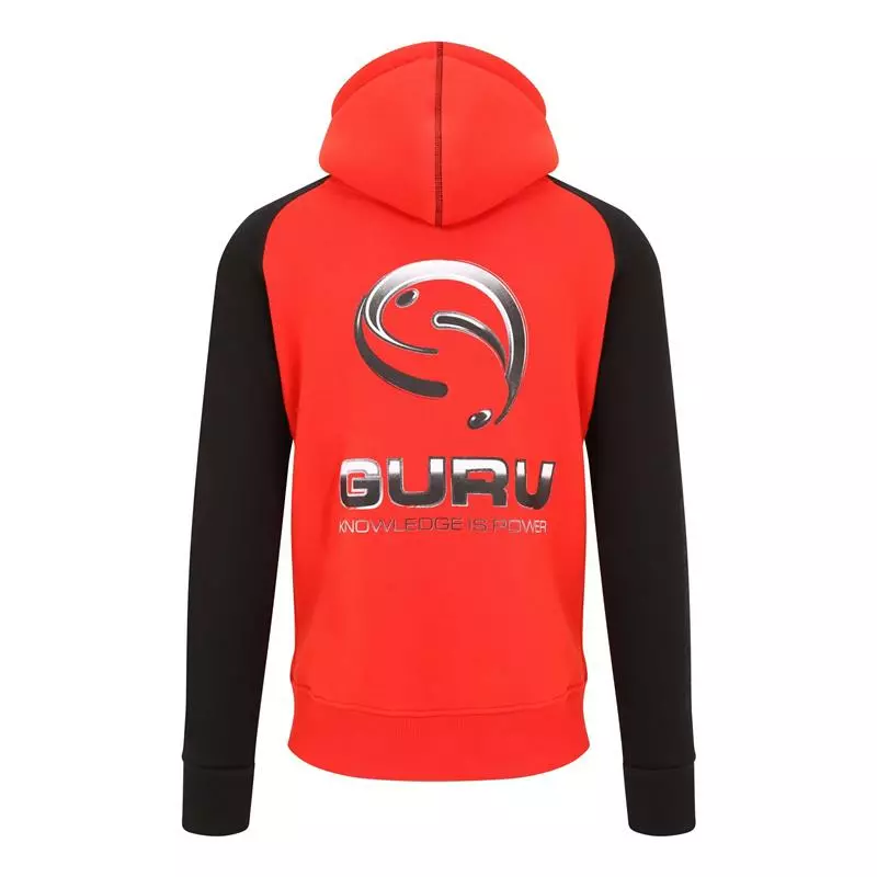 SWEAT HOMME GURU HOODIE - ROUGE/NOIR 2 SWEAT HOMME GURU HOODIE - ROUGE/NOIR – Image 2