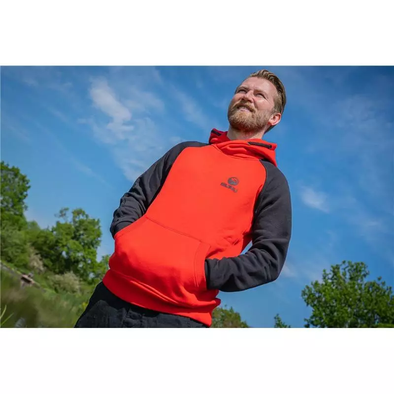 SWEAT HOMME GURU HOODIE - ROUGE/NOIR 5 SWEAT HOMME GURU HOODIE - ROUGE/NOIR – Image 5