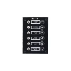 TABLEAU ELECTRIQUE PLASTIMO BAKELITE - 6 INTERRUPTEURS