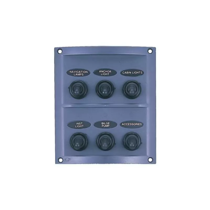 TABLEAU ELECTRIQUE PLASTIMO ETANCHE - 6 INTERRUPTEURS 1 TABLEAU ELECTRIQUE PLASTIMO ETANCHE - 6 INTERRUPTEURS