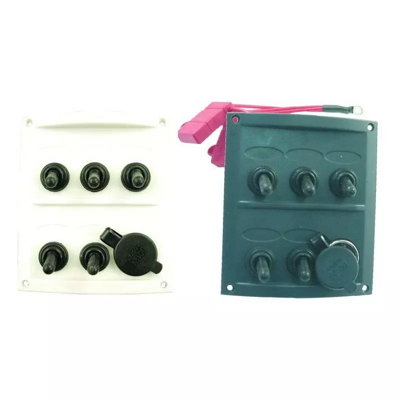 TABLEAU ETANCHE EUROMARINE - 5 INTERRUPTEURS 1 TABLEAU ETANCHE EUROMARINE - 5 INTERRUPTEURS