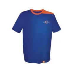TEE SHIRT MANCHES COURTES HOMME COLMIC - BLEU/ORANGE