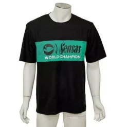 TEE SHIRT MANCHES COURTES HOMME SENSAS FASHION CLUB - NOIR/VERT
