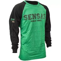 TEE SHIRT MANCHES LONGUES HOMME SENSAS SINCE 1963 - VERT/NOIR