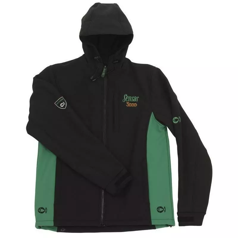 VESTE HOMME SENSAS GROENLAND - NOIR/VERT 1 VESTE HOMME SENSAS GROENLAND - NOIR/VERT