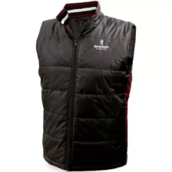 VESTE SANS MANCHE HOMME BROWNING VEST - NOIR/PRUNE